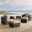 Convene Espresso Mocha 5 Piece Set Outdoor Patio with Fire Pit EEI-3726-EXP-MOC-SET