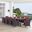 Convene Espresso Red 11 Piece Outdoor Patio Dining Set EEI-2219-EXP-RED-SET