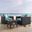 Convene Espresso Turquois 3 Piece Set Outdoor Patio with Fire Pit