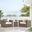 Convene Outdoor Patio 3 Piece Furniture Set In Cappuccino White
