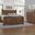 Cool Rustic Amber Poster Bedroom Set With X Footboard