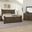 Cool Rustic Mink Poster Bedroom Set With X Footboard