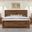 Cool Rustic Plank Bedroom Set In Amber