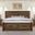 Cool Rustic Plank Footboard Storage Bedroom Set In Mink