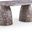 Cosenza 78 Inch Marble Finish Concrete Dining Table In Brown