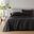 Cotton 144TC Cotton Solid Sheet Set In Black