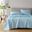 Cotton 144TC Cotton Solid Sheet Set In Light Blue