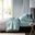 Cotton and Polyester 6 Piece Solid King Sheet Set In Aqua