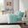 Cotton And Polyester Jersey Knit 3 Piece Twin Sheet Set In Aqua