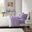 Cotton And Polyester Jersey Knit 3 Piece Twin Sheet Set In Purple