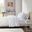 Cotton And Polyester Jersey Knit 3 Piece Twin Sheet Set In White