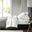 Cotton and Polyester Sateen 7 Piece Split King Sheet Set In White
