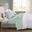 Cotton And Polyester Sateen 4 Piece King Cooling Sheet Sets With Huntsman Cooling Chemical In Seafoam