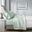 Cotton And Polyester Solid Antimicrobial 4 Piece King Sheet Set With Heiq Temperature Regulating In Seafoam