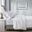 Cotton And Polyester Solid Antimicrobial 4 Piece Full Sheet Set With Heiq Temperature Regulating In White