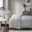 Cotton And Polyester Solid 4 Piece Queen Sheet Set In Ivory