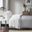 Cotton And Polyester Solid 4 Piece Queen Sheet Set In White