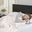 Cotton Twin Blanket With 1 Inch Self Hem In Ivory