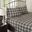 Cotton Flannel 4 Piece King Sheet Set In Brown Plaid