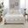 Cotton Flannel Sheet Set In Gray Deer Toile