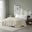 Cotton Freshspun Basketweave Twin Blanket With 1 Inch Self Hem In Natural