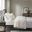 Cotton Peached Percale 3 Piece Twin Sheet Set In Ivory