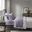 Cotton Peached Percale 3 Piece Twin Sheet Set In Purple