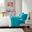 Cotton Solid Blend Jersey Knit 3 Piece Twin Sheet Set In Teal