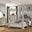 Coventry Upholstered Panel Canopy Bedroom Set In Light Gray