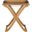 Covina Teak Brown Tray Table