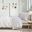 Cozy Cotton Flannel Pigment Printed 3 Piece Twin XL Sheet Set In Blue Stars