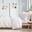 Cozy Soft Cotton Flannel Printed 3 Piece Twin Sheet Set In Grey Stars