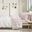 Cozy Cotton Flannel Pigment Printed 3 Piece Twin XL Sheet Set In Pink Llamas