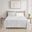 Cozy Cotton Flannel Printed 4 Piece Queen Sheet Set In Gray Skiers