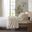 Cozy Cotton Flannel Printed 3 Piece Twin XL Sheet Set In Tan Plaid