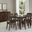 Crafted 72 Inch Surfboard Dining Room Set In Dark Cherry