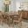 Crafted 72 Inch Surfboard Dining Set In Medium Cherry