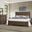 Crafted Oak Poster Bedroom Set In Aged Grey