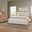 Crafted Oak Upholstered Bedroom Set In Bleached White