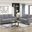 Crandall Living Room Set In Gray