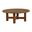 Croquet Teak 40 Inch Round Coffee Table In Natural Teak