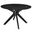Crossroads 47 Inch Round Wood Dining Table In Black
