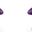 Curl Swivel Accent Chair in Purple and Polished Chrome (Set of 2)