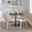 Dakota-Charlotte Dining Set In Cream and Espresso