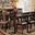 Dallas Modern and Contemporary Sand Fabric Upholstered and Dark Brown Finished Wood 7-Piece Dining Set