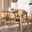 Dannell Grey Fabric And Natural Oak Finished Wood 7-Piece Dining Set
