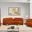 Daphne Velvet Living Room Set In Cognac and Black
