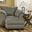 Darcy Chair and Ottoman In Cobblestone