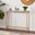 Darrin Narrow Mini Console Table With Mirrored Top In Gold