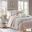 Dawn Cotton T180 6 Piece Printing Pieced Queen Coverlet Set In Blush